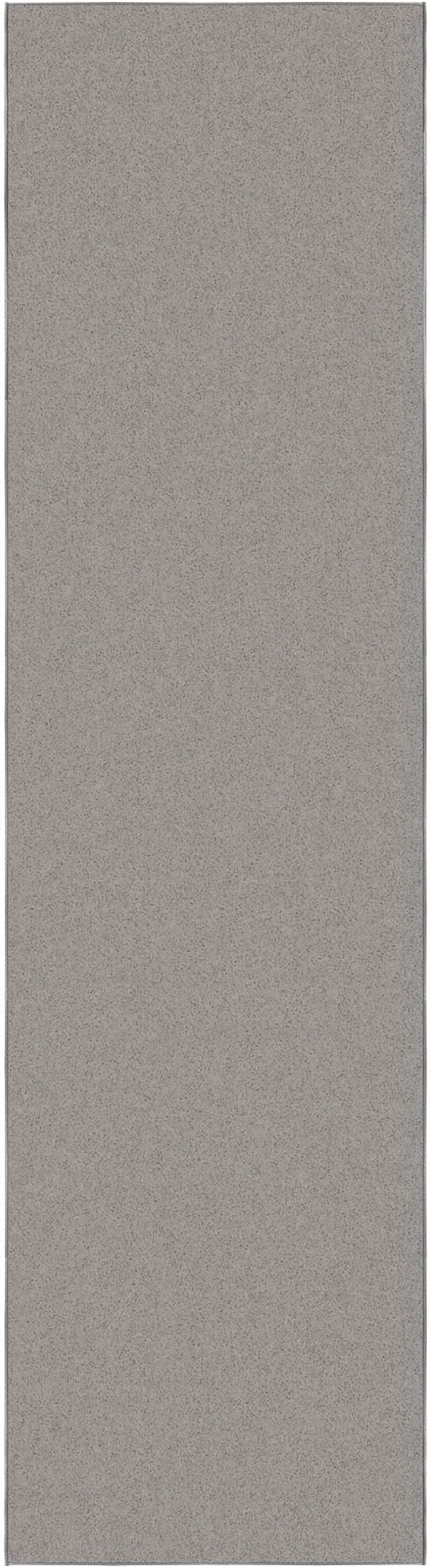 Ottomanson Hallway Runner Rug 2'7" x 9'10" Non Slip Solid Area Rugs Easy to Clean Laundry Rug Runner Durable & Pet Friendly Floor Carpet Runners for Hallways Entryway Living Room Kitchen, Gray