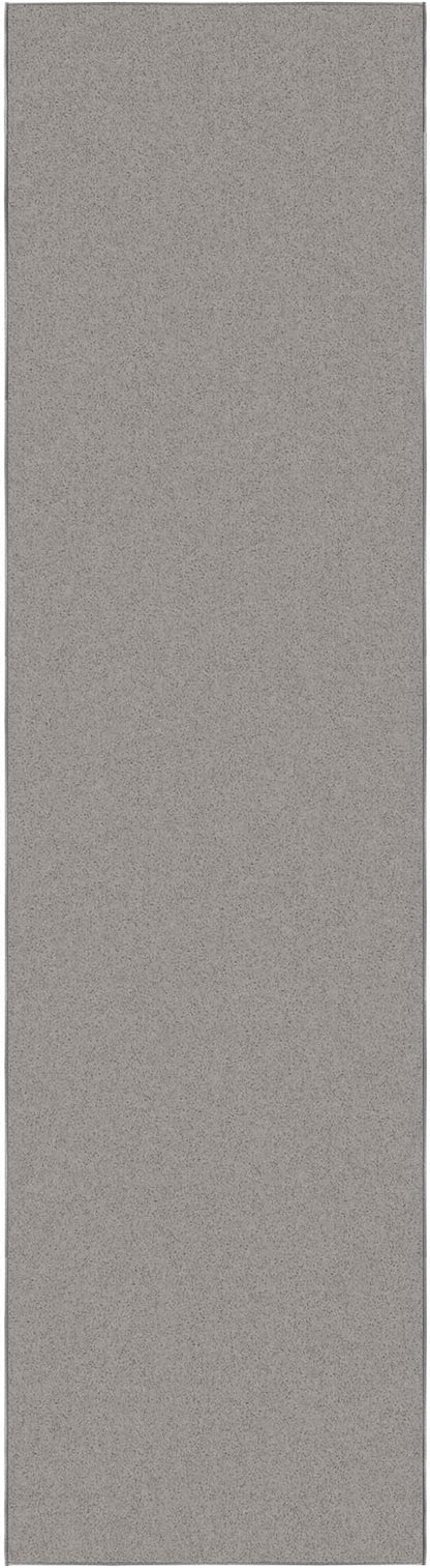 Ottomanson Hallway Runner Rug 2'7" x 9'10" Non Slip Solid Area Rugs Easy to Clean Laundry Rug Runner Durable & Pet Friendly Floor Carpet Runners for Hallways Entryway Living Room Kitchen, Gray