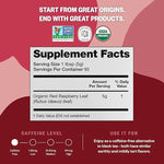 Load image into Gallery viewer, FGO Organic Red Raspberry Loose Leaf Herbal Tea, Cut and Sifted, Caffeine Free, 16oz Bulk Resealable Pouch, Packaging May Vary (Pack of 1)