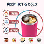 Load image into Gallery viewer, Personalized 40 Oz Tumbler with Handle and Straw, Custom Cup with Name &amp; Birth Flower, Stainless Steel Travel Coffee Tumbler,Personalized Christmas Birthday Gifts for Women, Teen Girls