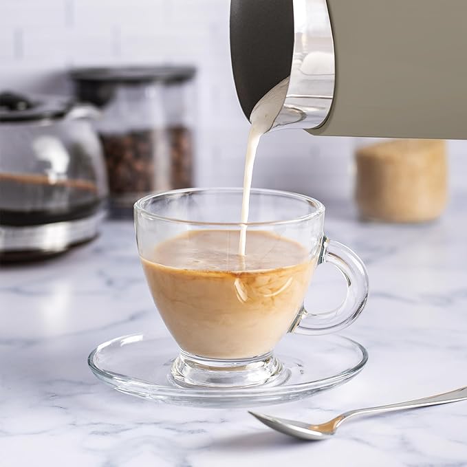 Starument Electric Milk Frother - Automatic Milk Foamer & Heater for Coffee, Latte, Cappuccino, Other Creamy Drinks - 4 Settings for Cold Foam, Airy Milk Foam, Dense Foam & Warm Milk - Easy to Use