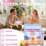 Load image into Gallery viewer, Super Yerba Mate Instant Powder Variety Pack - Citrus, Lemon &amp; Grapefruit Flavors | 30 Servings Each | Energy Boost, Mental Clarity, Gut Health &amp; Satiety | Prebiotics, Probiotics, Hot &amp; Cold Brew, Portable (Citrus)