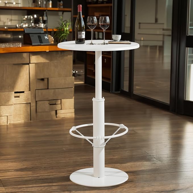 41.3inch High Cocktail Table for Party Modern Tall Pub Table Industrial Snack Table in Home Office Rustic Metal Breakfast Table in Kitchen Dining Room