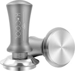 Load image into Gallery viewer, K COOL 51mm Coffee Espresso Tamper, Premium Barista Tools, Calibrated Spring Tamper, 100% Stainless Steel Flat Base Tamper with Scale Mark for Espresso Machine (Silver)