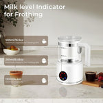 Load image into Gallery viewer, Electric Milk Frother, 6 in 1 Milk Steamer,17oz Automatic Warm and Cold Foam Maker for Coffee,Latte, Cappuccino, Macchiato, Hot Chocolate (White)