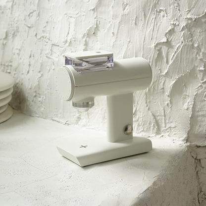 TIMEMORE Sculptor 078 Turbo Burr Coffee Bean Grinder, Electric Grinder with Stepless Coarseness Adjustment, Only Suitable for Pour over - White