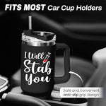 Load image into Gallery viewer, SANDJEST Nurse Gifts I Will Stab You Tumbler with Handle 40oz Stainless Steel Insulated Coffee Cup Funny Nurse Week Present, Nursing School Graduation, Appreciation Gifts for RN Nurses