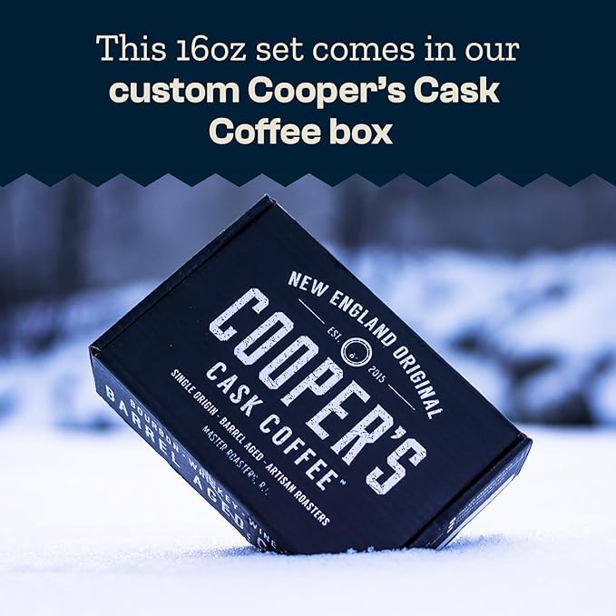 Gourmet Coffee Sampler Gift Box Set, Roasted Coffee Beans, Sumatra Dark, Kenya AA Medium-Dark, Rwanda Medium, Natural Ethiopian Light, Whole Bean, 4 Bags, 16 oz Total