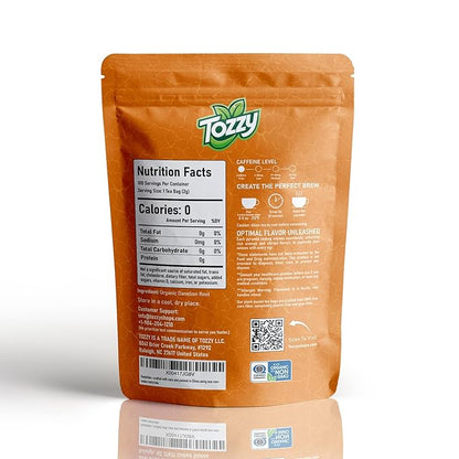 Tozzy Organic Dandelion Root Tea - 100 Count | Pyramid Tea Bags (Plant-Based & Eco-conscious) | Pure Ingredients
