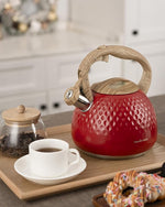 Load image into Gallery viewer, Tea Kettle,2.5 Quart Stovetop Tea Kettles Loud Whistle,Food Grade Stainless Steel Water kettles for Stove Top with Anti-hot Ergonomic Handle,Suitable for All Heat Sources