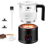 Load image into Gallery viewer, Electric Milk Frother, 6 in 1 Milk Steamer,17oz Automatic Warm and Cold Foam Maker for Coffee,Latte, Cappuccino, Macchiato, Hot Chocolate (Black)
