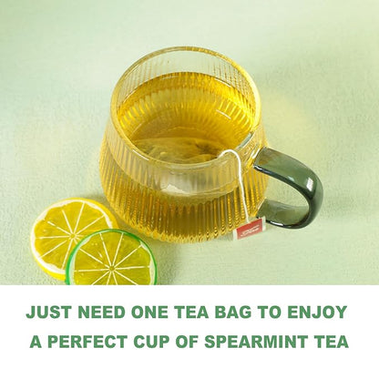 TEARELAE - Spearmint Tea - 1.5g x 50 Count - 100% Pure Spearmint Leaves - Non-GMO - Naturally Caffeine-free Herbal Tea - Support Digestion & Natural Breath Freshener