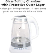 Load image into Gallery viewer, Tribest GKD-450 Hot Water Kettle, Electric Water Boiler &amp; Water Warmer with Glass Tea Kettle, 110V, White