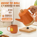 Load image into Gallery viewer, 1.2-Qt Ceramic Electric Kettle Pot, Tea Kettle &amp; Water Boiler with Automatic Shut-Off, Rapid Boil, Boil-Dry Protection, 1000W,Red