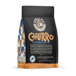 Load image into Gallery viewer, Bones Coffee Company Churro, Sweet Sugary Cinnamon Flavored Coffee, Medium Roast Low Acid Arabica Beans Compatible with Auto drip and French Press Coffee Maker, 12 Oz Ground