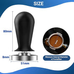 Load image into Gallery viewer, 51mm Espresso Tamper Barista Calibrated Coffee Tampers with 30lbs Spring Loaded Stainless Steel Base Anodized Aluminum Handle