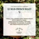Load image into Gallery viewer, The Bean Organic Coffee Company Le Bean, Dark French Roast, Whole Bean Coffee, 16-Ounce Bags (Pack of 2)