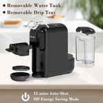 Load image into Gallery viewer, Espresso Maker for Nespresso Capsule, Lavazza Blue Capsule &amp; Coffee Powder, 19 Bar Pump Pressure Makes Authentic Espresso Coffee, Mini Espresso Coffee Machines with Removable Water Tank.