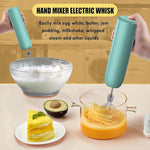 Load image into Gallery viewer, 4-in-1 Frother Wand, Handheld Frother, Coffee Frother Handheld, Electric Whisk, Milk Frother Wand for Coffee, Matcha, Electric Hand Mixer, Mini Onion Chopper 10Oz, Small Cordless Hand Blender, 4 Speed