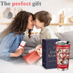 Load image into Gallery viewer, Personalized Tumbler with Pictures Text, Custom Photo Stainless Steel Coffee Tumbler, Coffee Travel Mug Cup 20 Oz Custom Gifts for Fathers Day Christmas Birthday for Dad Mom Kids