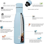 Load image into Gallery viewer, BJPKPK Insulated Water Bottle 17oz Stainless Steel Water Bottles Dishwasher Safe Metal Thermal Keep Cold and Hot,Sky Blue