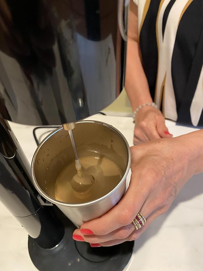 New DiFora ENA Drink Mixer, Milkfrother, Milkshake Maker, 100W., 120V., Two Speeds, Large Stainless Steel Cup, Black