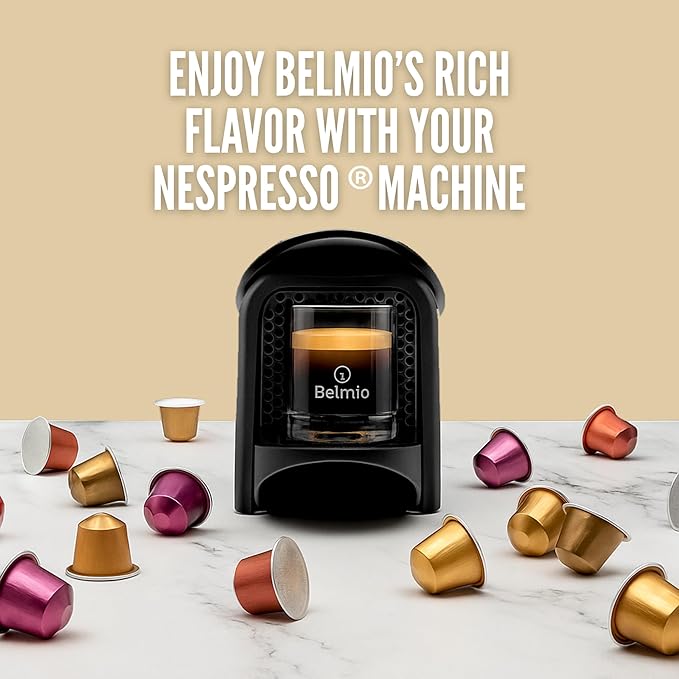 Belmio Irish Dream Espresso Coffee Pods – Medium Roast – Velvety & Smooth - Nespresso Original Line Compatible – 10 Count (Pack of 10)