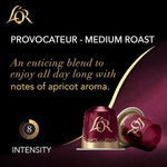 Load image into Gallery viewer, L'OR Coffee Pods, 10 Count Provocateur Medium Roast Blend, Single-Serve Aluminum Coffee Capsules Compatible with the L'OR BARISTA System &amp; *Nespresso Original Machines, 10 count (Pack of 1)