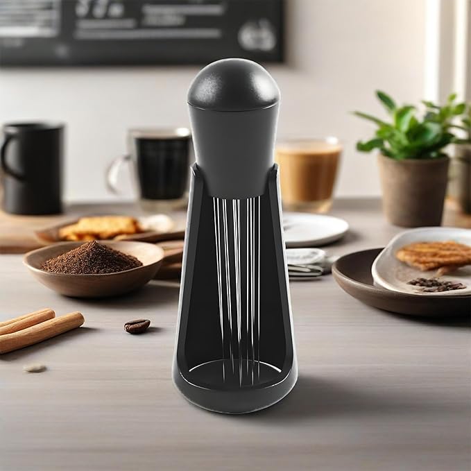 WDT Espresso Distribution tools with PP Handle, 10 x 0.4mm 304 Stainless Steel Needles Installed Coffee Stirrer for Barista