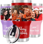 Load image into Gallery viewer, Personalized Tumbler with Pictures/Text- Custom Coffee Mug Cup 30 Oz with Lid - Customized Employee Appreciation Gifts - Christmas Gifts for Men Women - Customized By Enterprise (30 Oz-Print)