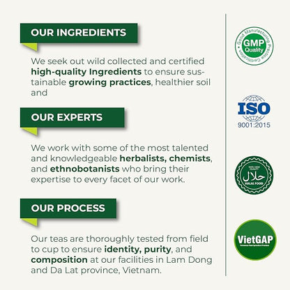 LeafLea 80 Soursop Leaf Tea Bags, from Natural Soursop Leaves (Graviola), Herbal Blend for Wellness, Sour Sop Herbal Tea Individually Wrapped for Freshness, Caffeine-Free, Vegan, No Sugar, Non-GMO