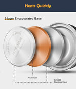 Load image into Gallery viewer, Tea Kettle, 2 Quart Stainless Steel Whistling Tea Kettle, Stovetop Whistling Teakettle Tea Pots for Stove Top with Ergonomic Folding Handle, Small Teapot, Water boiler for Tea, Coffee (Black)