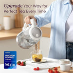 Load image into Gallery viewer, Cosori Electric Kettle, No Plastic Filter &amp; Spout, Tea Kettle &amp; Hot Water Boiler For Coffee &amp; Tea, Water Heater &amp; Teapot, Automatic Shut Off, Borosilicate glass, White, 1.7L/1500W