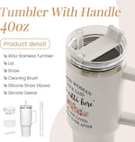 Load image into Gallery viewer, SANDJEST Retirement Tumbler 40oz Stainless Steel with Handle and Straw - Happy Retirement Gifts for Coworkers &amp; Colleagues