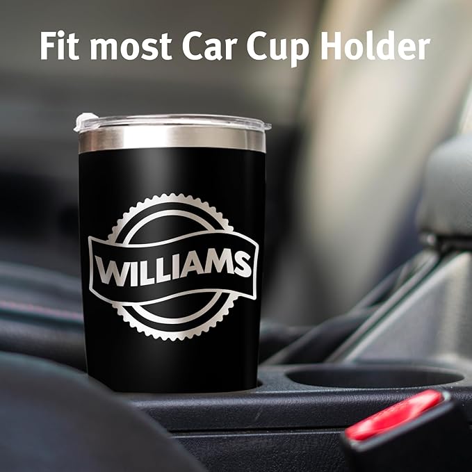 Made in USA - Personalized Tumbler with Engraved Name - Custom Coffee Mug Cup 20 Oz with Lid - Customized Employee Appreciation Gifts - Personalized Gifts for Men Women - Customized By Enterprise