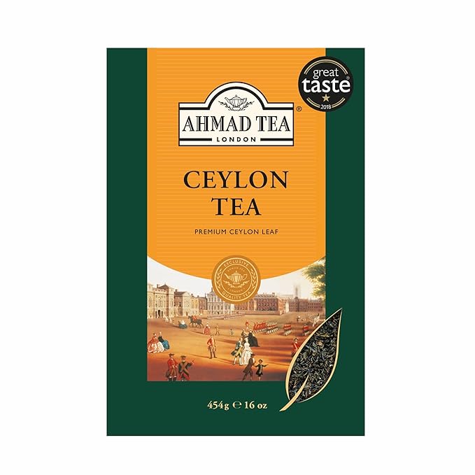 Ahmad Tea Black Tea, Ceylon Loose Leaf, 454g - Caffeinated & Sugar-Free