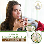 Load image into Gallery viewer, Teavity Organic Lemongrass and Cinnamon Tea Pods for Keurig - Naturally Decaffeinated Herbal Tea Blend (12 Pods)