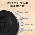 Load image into Gallery viewer, Mecity Electric Kettle Gooseneck Water Kettle Stainless Steel Tea Kettle Water Boiler Fast Heating, Auto Shut Off, 27 fl oz, 1000W, Stainless Steel