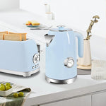 Load image into Gallery viewer, SUSTEAS Electric Kettle - 57oz Hot Tea Kettle Water Boiler with Thermometer, 1500W Fast Heating Stainless Steel Tea Pot, Cordless with LED Indicator, Auto Shut-Off &amp; Boil Dry Protection, Blue