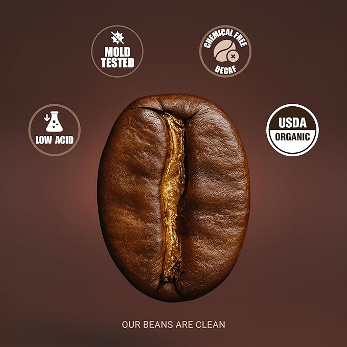 COFFREE Organic Instant Coffee Packets - 0% Decaf Convenient Coffee Sticks, Mold Free, Low Acid Arabica Beans for On-the-Go Energy - Hot or Cold Balanced Taste Single Serve Travel Packets 24 Count