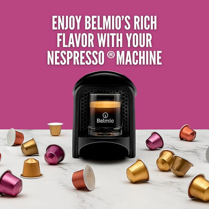 Belmio Fortissimo Espresso Coffee Pods - Dark Roast - Rich & Robust - Compatible with Original Nespresso Machines - 10 Count (Pack of 10)