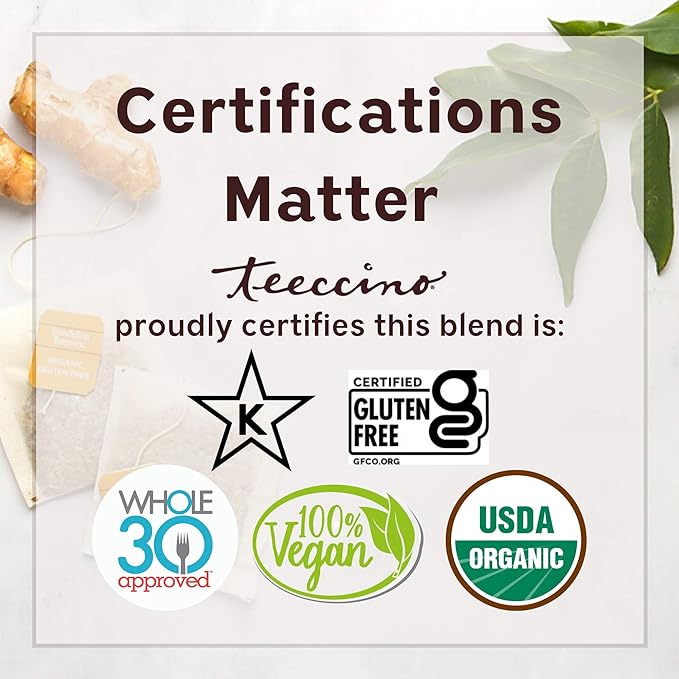 Teeccino Dark Roast Dandelion Tea - Rich & Roasted Herbal Tea That’s Caffeine Free & Prebiotic with Detoxifying Dandelion Root, 25 Tea Bags (Pack of 3)