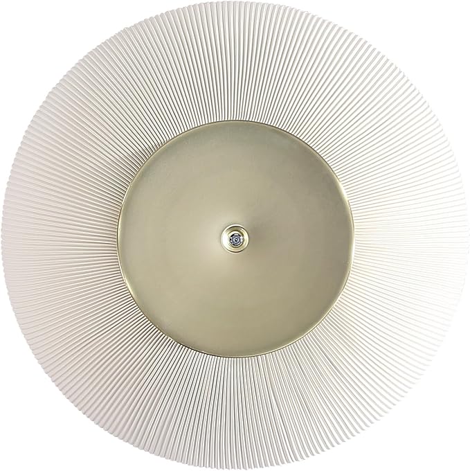 Manhattan Comfort Modern Anderson Coffee Table, 1.0 & 2.0 End Table, Upholstered in Cream Leatherette with Ceramic Faux Tabletop and Gold Metal Tabletop- Set of 3