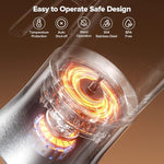 Load image into Gallery viewer, Milk Frother and Steamer, Large Capacity Detachable Electric Milk Frother, Automatic Warm and Cold Foam Maker, Hot Chocolate Maker, BPA Free, Black