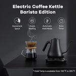 Load image into Gallery viewer, Mecity Electric Kettle Gooseneck Pour Over Kettle ±1℉ Temperature Control Quick Heating Water Boiler for Coffee &amp; Tea &amp; Formula Auto Shut Off Tea Kettle 1200 Watt, 0.8L, Matt Black, Barista Edition