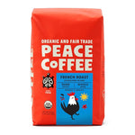 Load image into Gallery viewer, Peace Coffee French Roast | 20 oz Whole Bean Dark Roast | Organic Fair Trade | Soft, Gentle Flavor | Shade Grown, Fresh Roasted