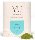Load image into Gallery viewer, Yu Tea Decaf Organic Sencha Green Tea Powder, Instant Packets | Rich in Antioxidants, EGCG, &amp; L-Theanine | Pure Japanese First Harvest Leaf | Caffeine-Free &amp; Unsweetened | Single Serve Sticks, 30 Ct