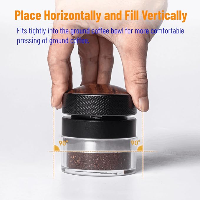 Espresso Tamper for 51mm Coffee Tamper with Spring Loaded Tamper,WDT Tool with Clear Memory Scale,Stainless Steel Tamper for Espresso Machine Accessories,for Home,Office & Coffee Bar