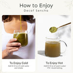 Load image into Gallery viewer, Yu Tea Decaf Organic Sencha Green Tea Powder, Instant Packets | Rich in Antioxidants, EGCG, &amp; L-Theanine | Pure Japanese First Harvest Leaf | Caffeine-Free &amp; Unsweetened | Single Serve Sticks, 30 Ct