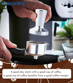 Load image into Gallery viewer, Mtsooning 40mm Coffee Tamper, Solid Stainless Steel Barista Powder Press Leveler Tool, Espresso Coffee Tamper Hammer for Coffee Grounds Machines Accessory